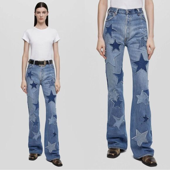 NWT $795 RE/DONE LEVI'S STAR RIDING JEAN - Picture 1 of 12